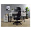 Antique White And Black 5-Drawer Computer Desk