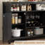 Buffet Farmhouse de 59 pouces avec armoire à vin et armoire à vin avec porte-bouteilles et armoire à vin-123518729