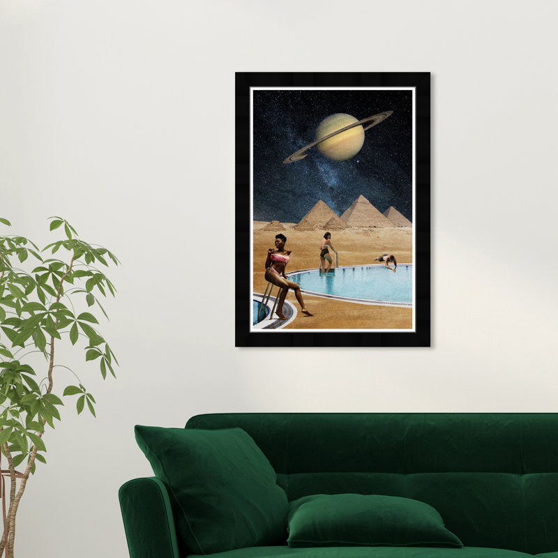 Astronomie et espace, impression sur papier brun moderne et contemporain, Noir
