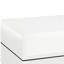 Table de bout rectangulaire avec 1 tablette, finition blanche, tablette en verre pour organiser la décoration dans une table d'appoint Modern Homes, espaces de vie primaires très brillants