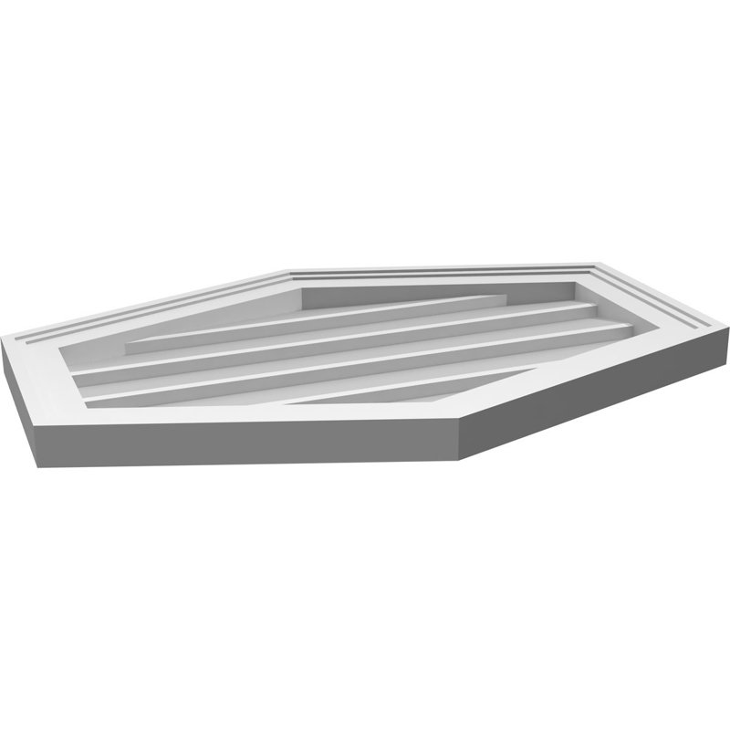 Ventilé vertical à pignon vertical 4/12 po, H 18 po x l 26 po x P 1,5 po