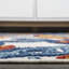 Tapis intérieur / extérieur orange / bleu Jotunheim-1228800723