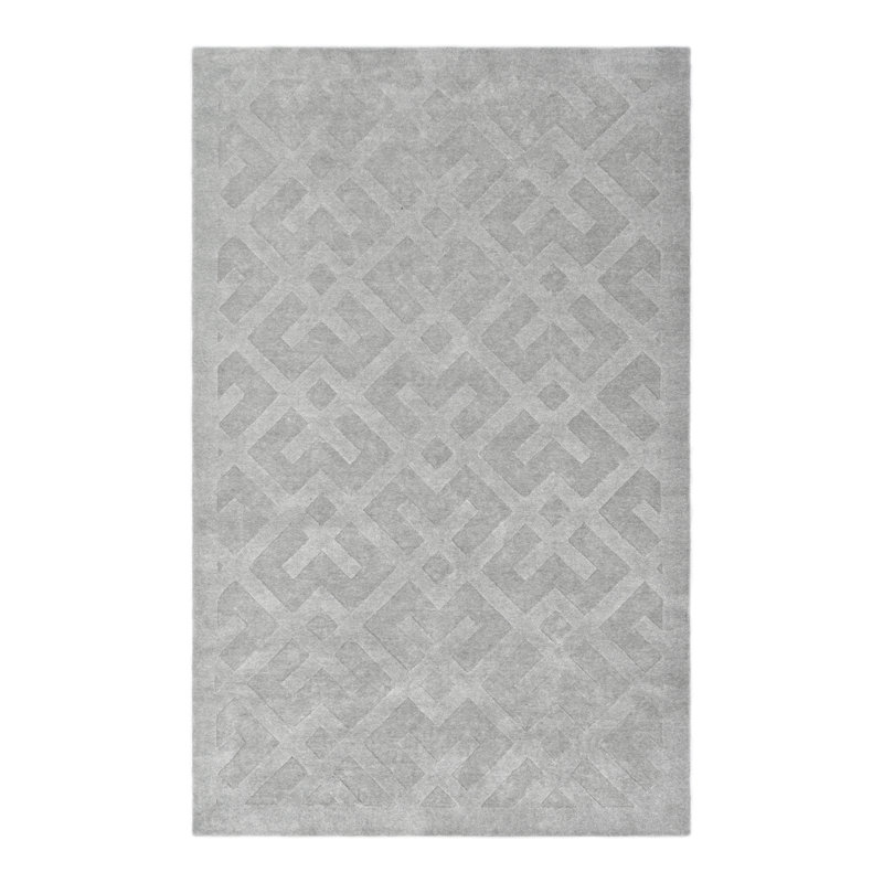 Arlo Area Rug in Light Gray, Rectangle 5' x 8'