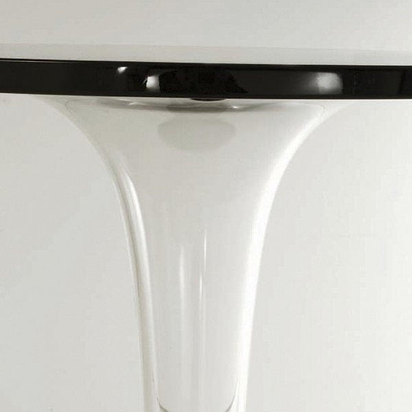 TopTop Coffee Table, Black Melamine, 28.5" H x 24" L x 24" W
