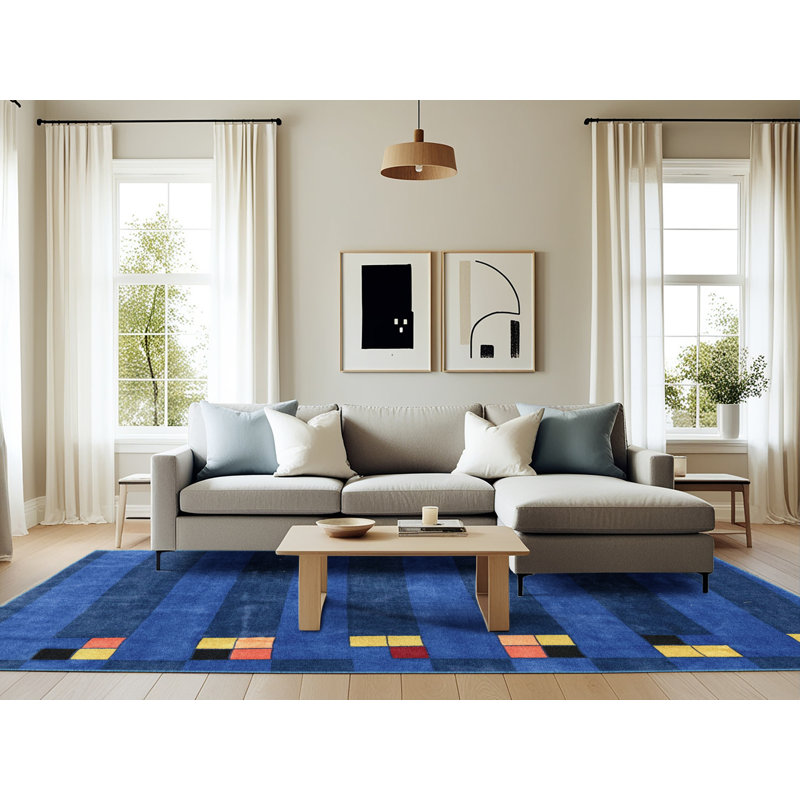 Tapis abstrait moderne 3004, Rectangle 6 pi x 9 pi