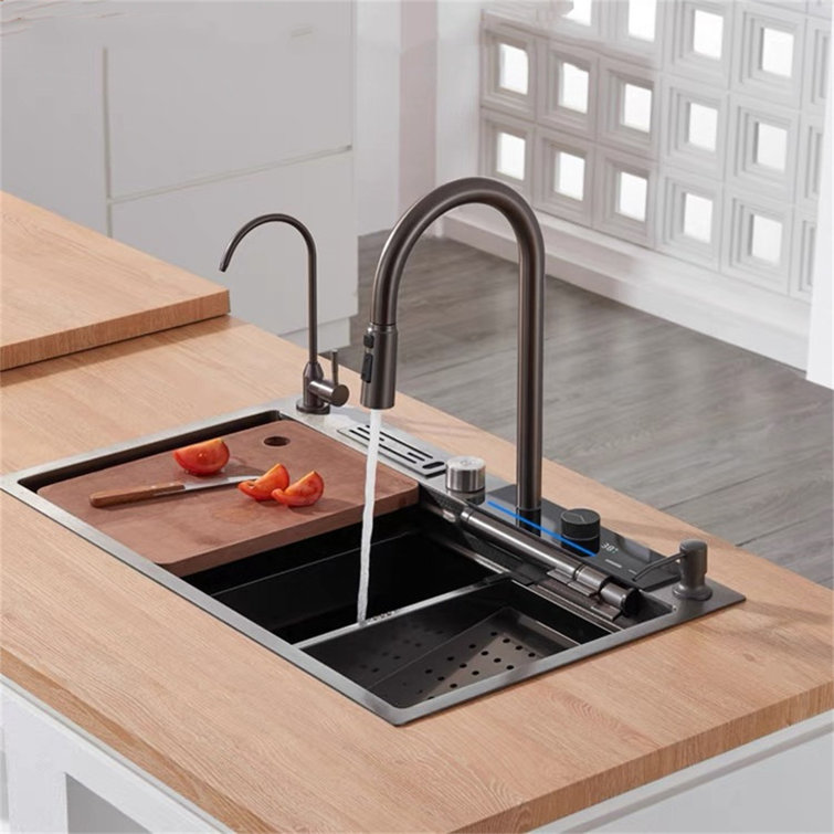 29.5'' L Single Bowl Stainless Steel Kitchen Sink