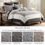Ensemble de courtepointe pour lit double / grand lit noir 7 pièces avec couvre-oreillers et coussins décoratifs Attingham-1128917164-1128917160