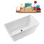 Baignoire autoportante et plateau 55 "avec drain interne Streamline-101412885