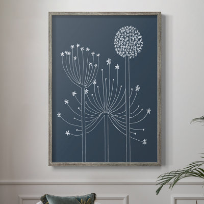 Impression graphique encadrée Alliums II - bois massif
