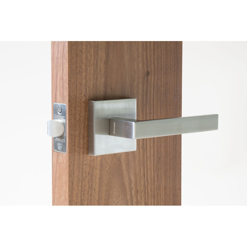 Ensemble d'intimité Alpine 10 avec rosette carrée Alpine, Acier inoxydable satiné, 2,375 po