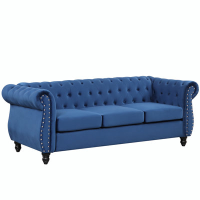 Kadeeja 82'' Rolled Arms Chesterfield Sofa -  House of HamptonÂ®, 757BA22547DF46F89A429D2D8FD0DBE7