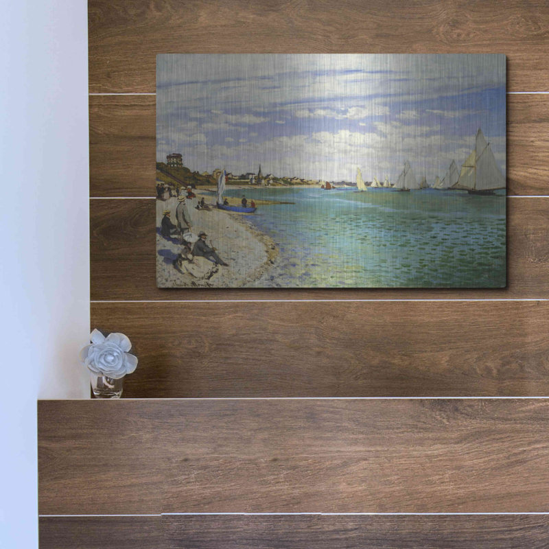 «Regatta At SainteAdresse» par Claude Monet, H 12 po x l 16 po