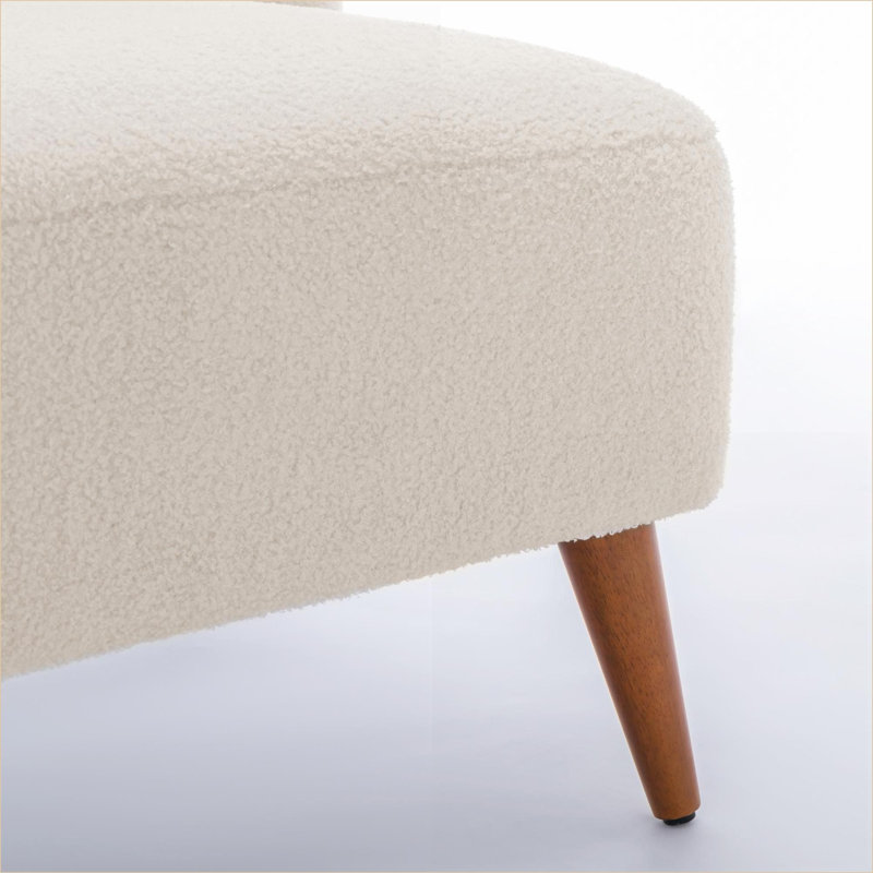 Fauteuil d'appoint rembourré Veda Boucle