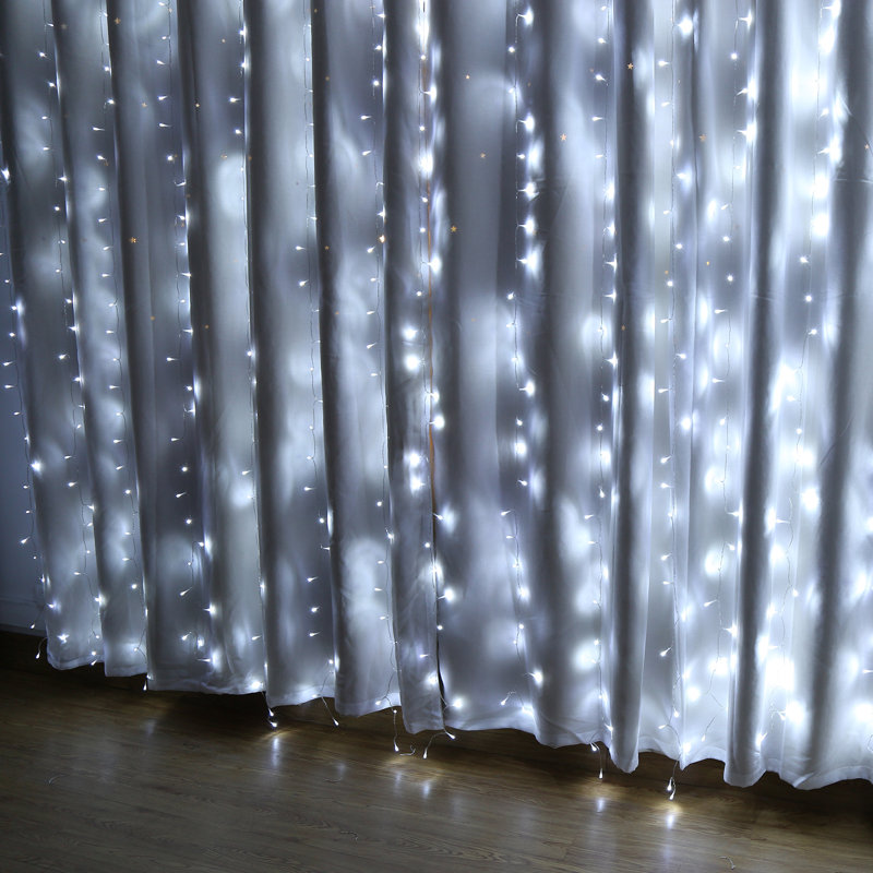 117.6'' LED Twinkle String Lights, Cool White, 300 Lights
