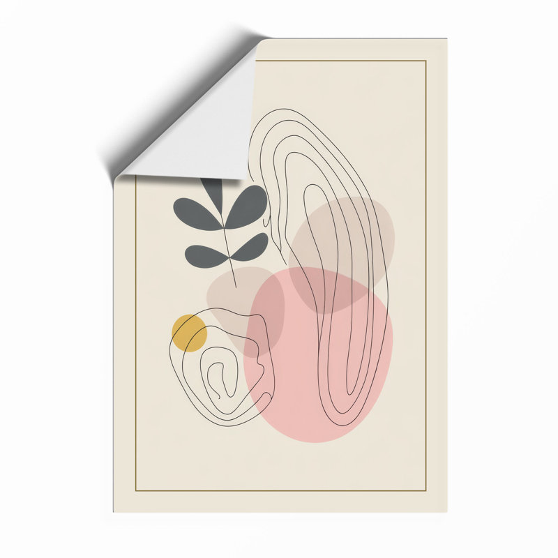 Organic Geometry Minimalist - Print, Unframed, A4 - 29.7 x 21.0 cm