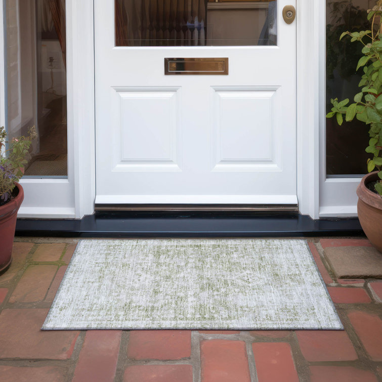 Machine Washable Indoor/Outdoor Christain ACN1229 Rug
