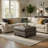 Lairi Vegan Leather Ottoman