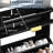 Narrow Fluted Shoe Cabinet with 2 Flip Drawers and Open Shelf, Modern Slim Shoe Storage for Entryway-489310082