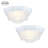2 Pack 8.5 in. 1-Light Ceiling Mount Light Fixture With Frosted Glass with White Finish-1336889186-1336889188