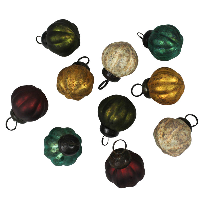 Ornements de Noël, 5 couleurs, ensemble / 10