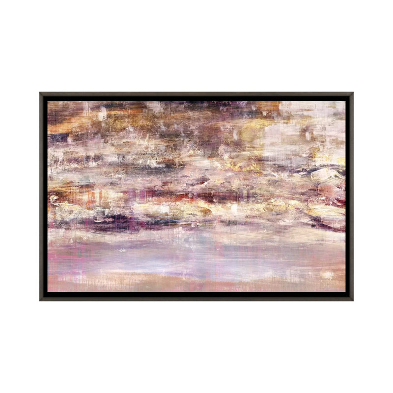 Reproduction d’art, "My Space" par Maximilien Casal, Toile encadrée de bois rustique foncé, H 32 po x l 48 po x 1,5 po