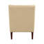 Fauteuil à oreilles classique rembourré beige-1315666781