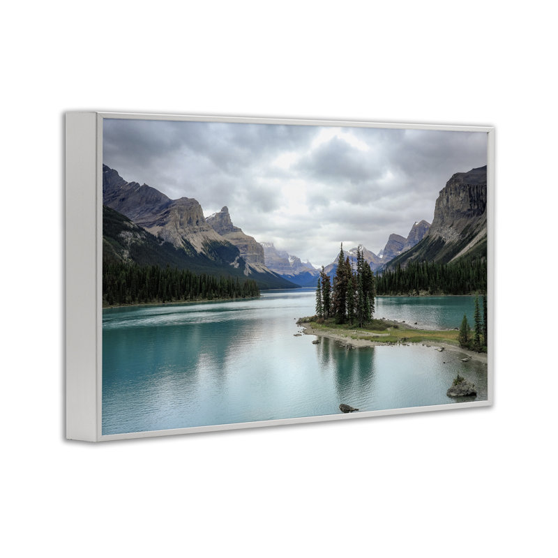 Art de la giclée par Dan Sproul, Estampe numérique encadrée blanc bord de mer, H 12 po x l 18 po