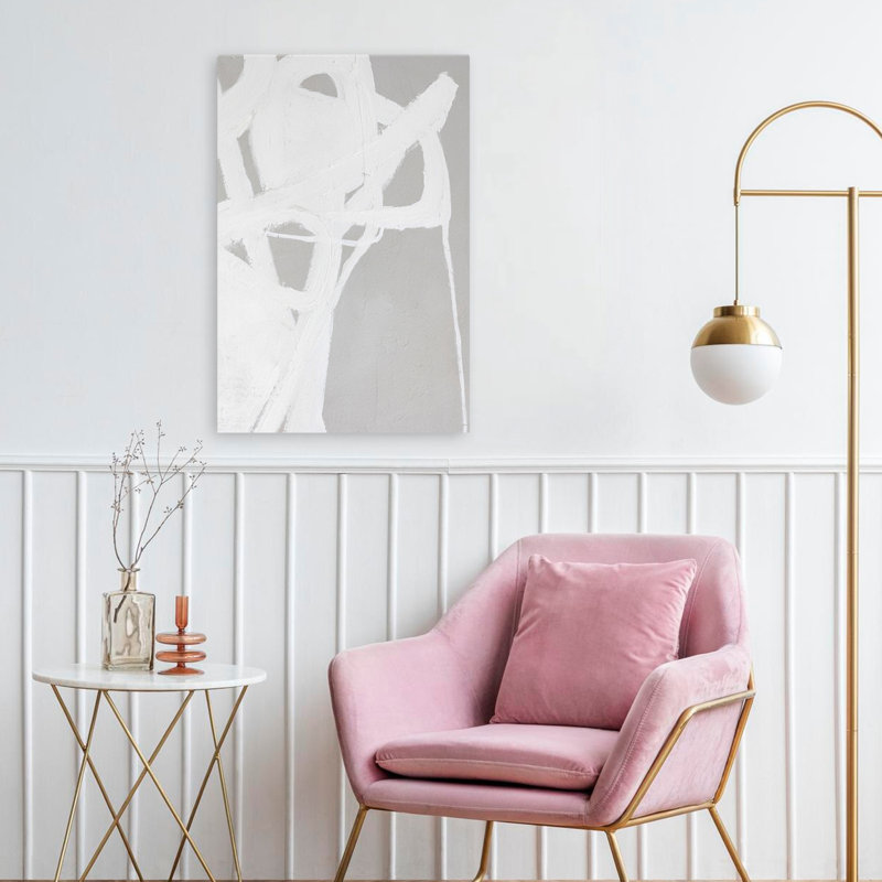Plonger - Art minimaliste abstrait, H 24 po x l 16 po