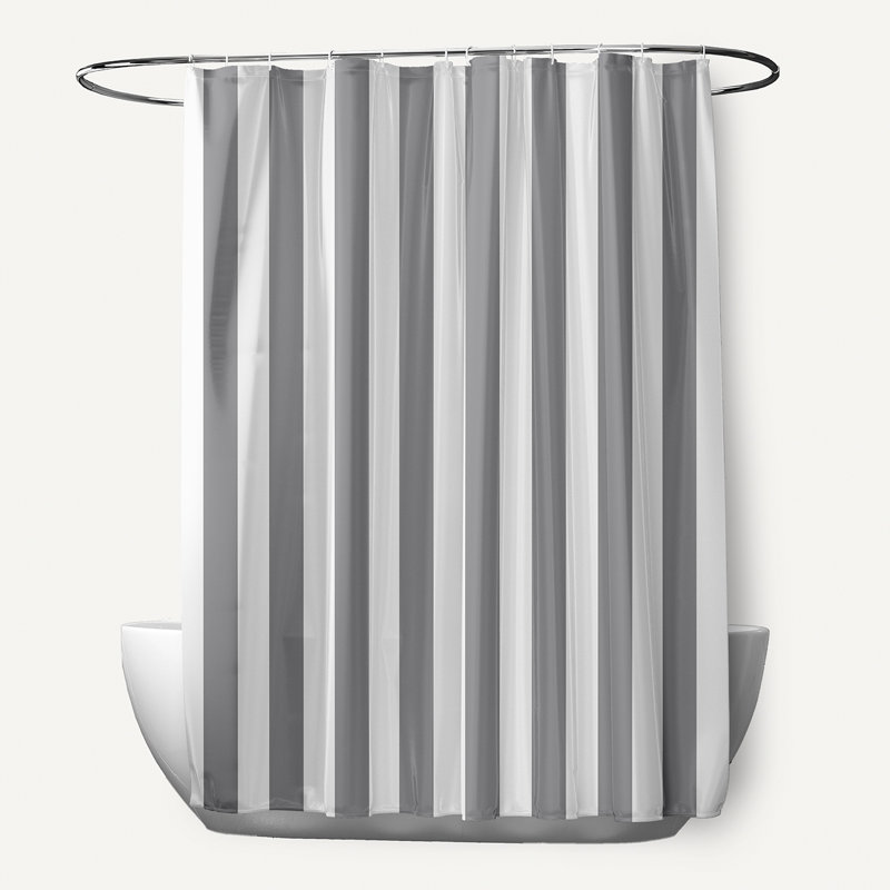 Rideau de douche simple, Gris classique