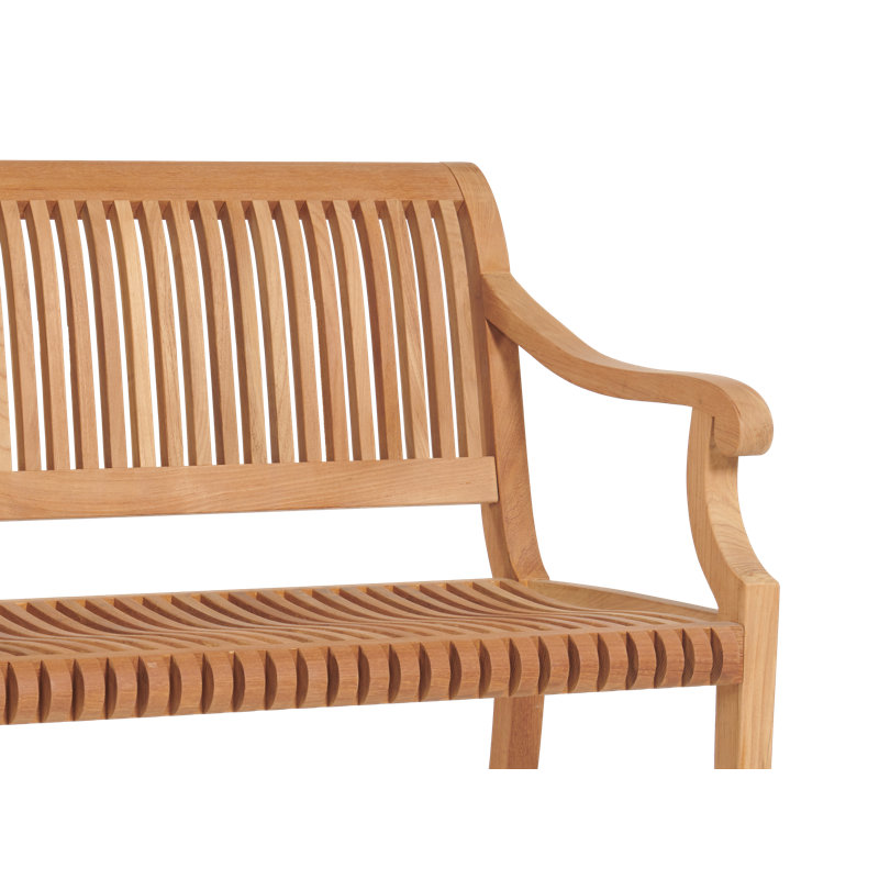 Palm Teak Garden Bench