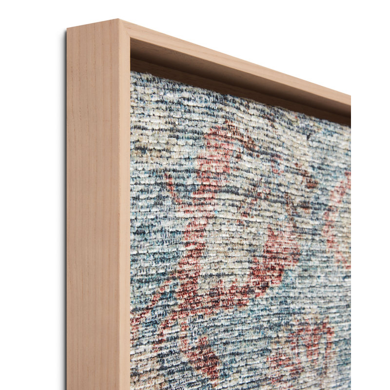 Salina Blue and Multicolor Polyester Botanical Wall Art