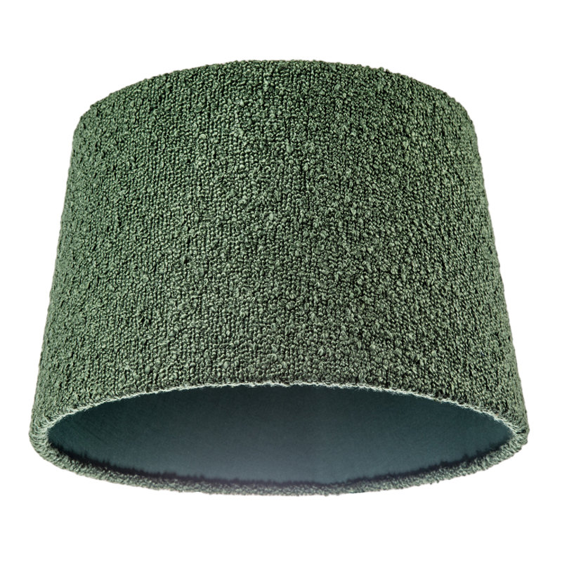 20 cm H Round Wool Lamp Shade ( No Direct Attachment Method ) in Green