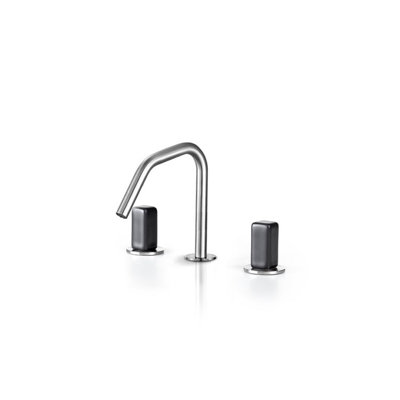Acquaco Linki Io Deck Mount Three-Hole Widespread Bathroom Lavatory Faucet with 6-5/8'' Spout Reach