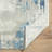 Abstract Machine Woven Area Rug in Blue/Gray-1441081956