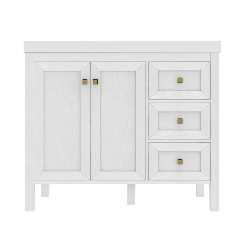 Balconera 36'' Single Bathroom Vanity With Sink Set, White
