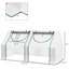 Garden Greenhouse 6' X 3' 3', Clear With 2 Covers & Multi-purpose Windows, Steel Portable Greenhouse, Steel, Pe/plastic Covers, Windows For Versatile Use In