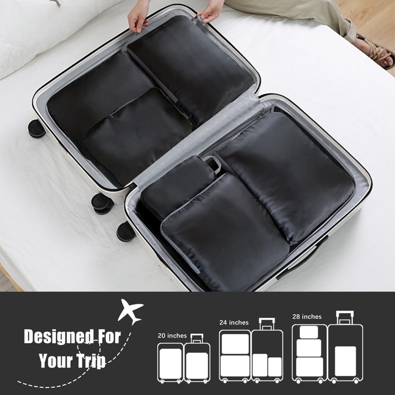 Ensemble de 4 cubes de compression pour voyage