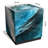 Glass End Table with Black Base