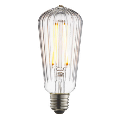 4W E27 ES ST64 Pear LED Non-Dimmable Bulb - 470lm 2200K Warm White