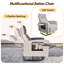 Fauteuil inclinable d'extérieur pivotant à 360 ° en rotin-250200043-250200044