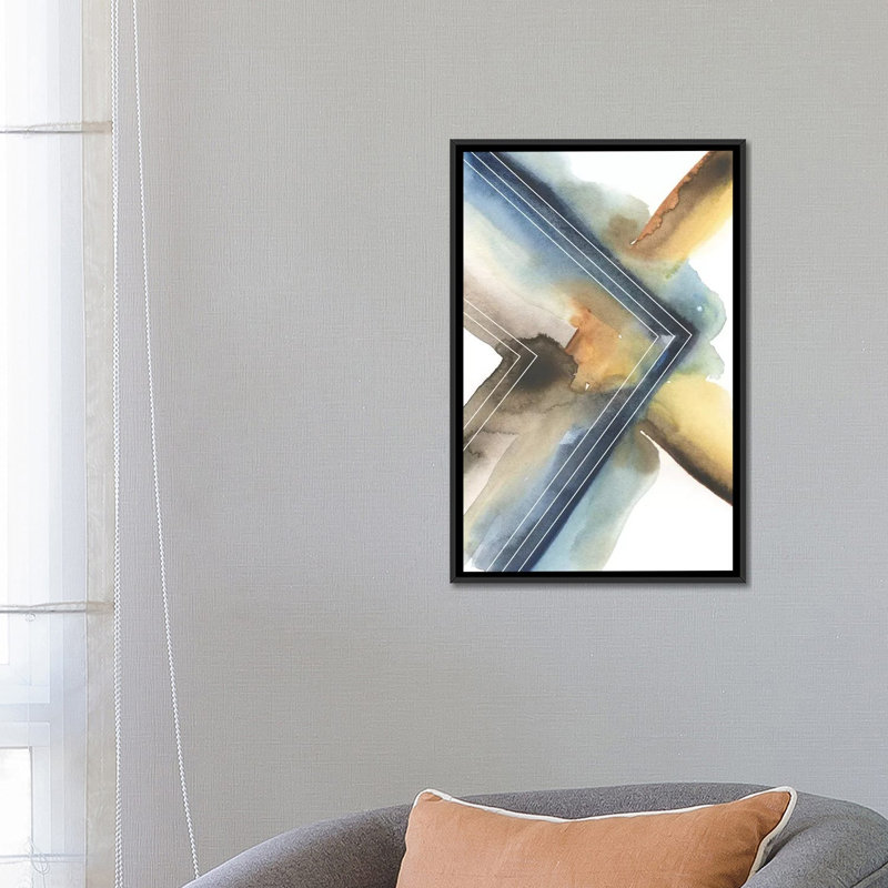 «Cassini II», reproduction sur toile, H 26 po x l 18 po x P 1,5 po, Toile avec cadre noir, Pas de tapis