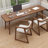 Walnut Rectangular Solid Wood desk-1850056083