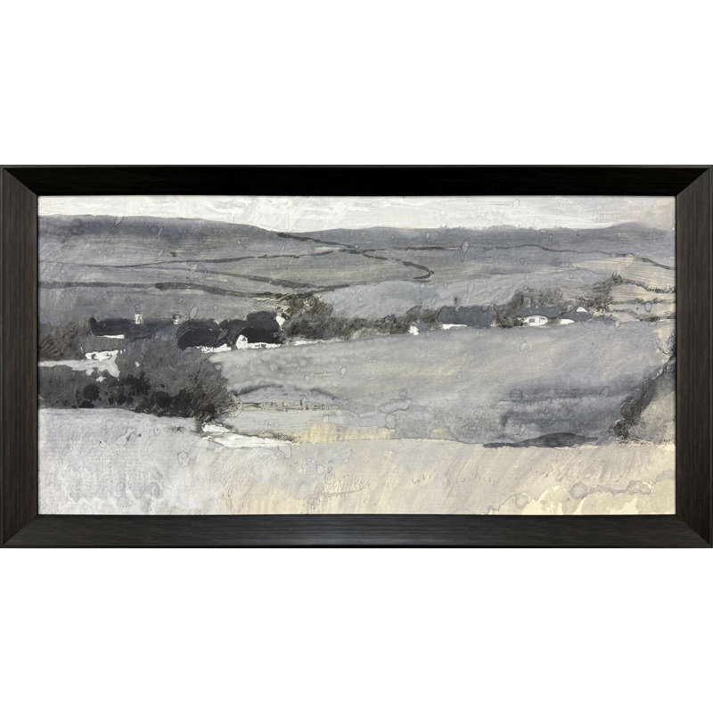 Misty Landscape Framed Art