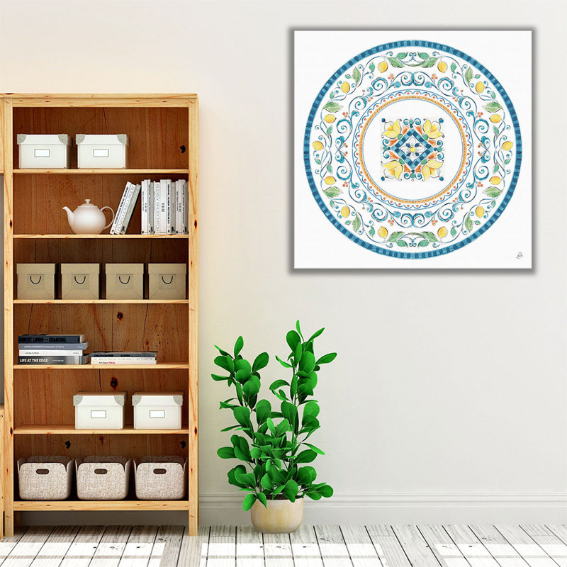 Méditerranée brise VI - reproduction d'art sur toile, H 12 po x l 12 po