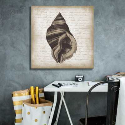  «Shell 2» par Erin Clark, art mural sur toile, 26 po x 26 po