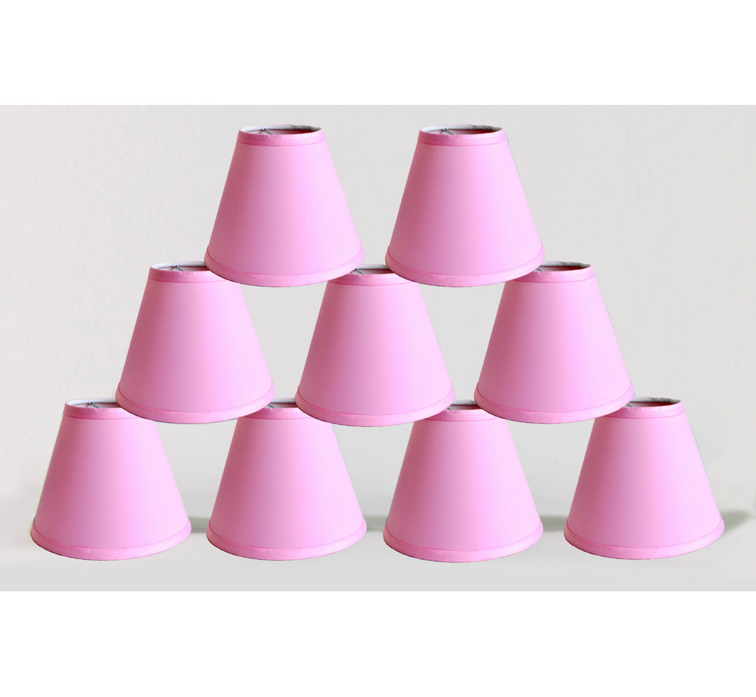 5" H Satin Empire Lamp Shade ( Clip On ) (Set of 9) Symple Stuff