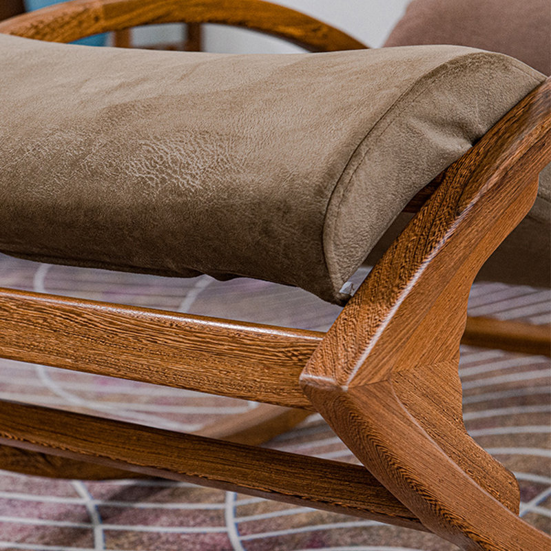 Chaise berçante en bois massif