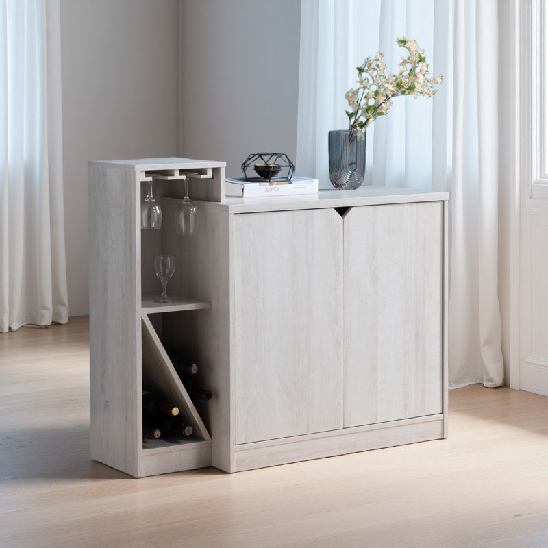 Armoire de bar, armoire de rangement pour bouteilles de vin, pouvant contenir 4 bouteilles de vin