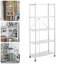 71.5cm W Metal Shelving Unit with Wheels
