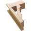 Timberhane cèdre brut en simili bois Balboa Blocker, 8 po x 16 po x H 28 po, brun clair apprêté-89128120
